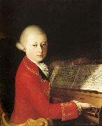 unknow artist Wolfang Amadeus Mozart (aged 14) in Verona Sweden oil painting artist